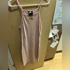 Nike cotton pale pink dress, never worn, size S